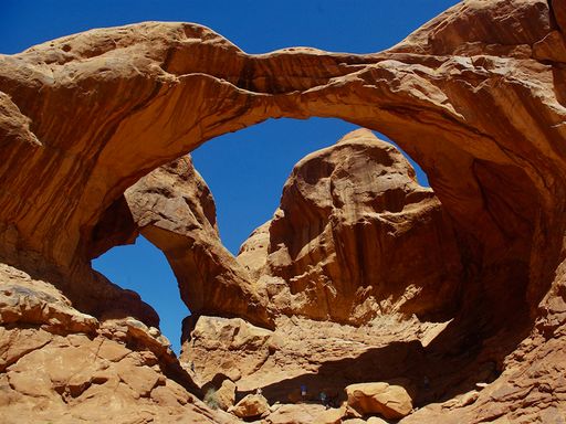 Double Arch, a soaring pair of red arches.
