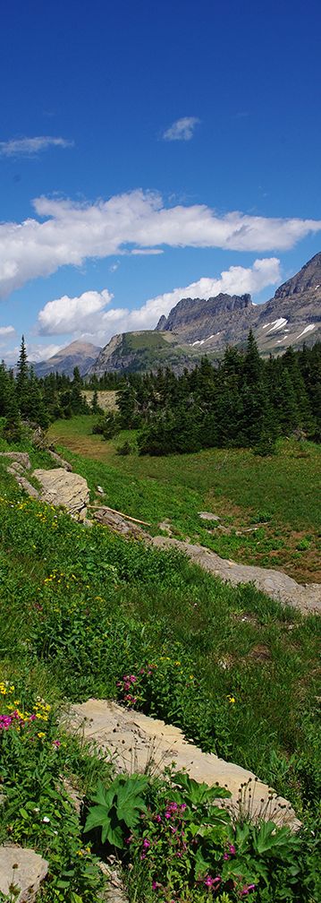 Mountain scene.